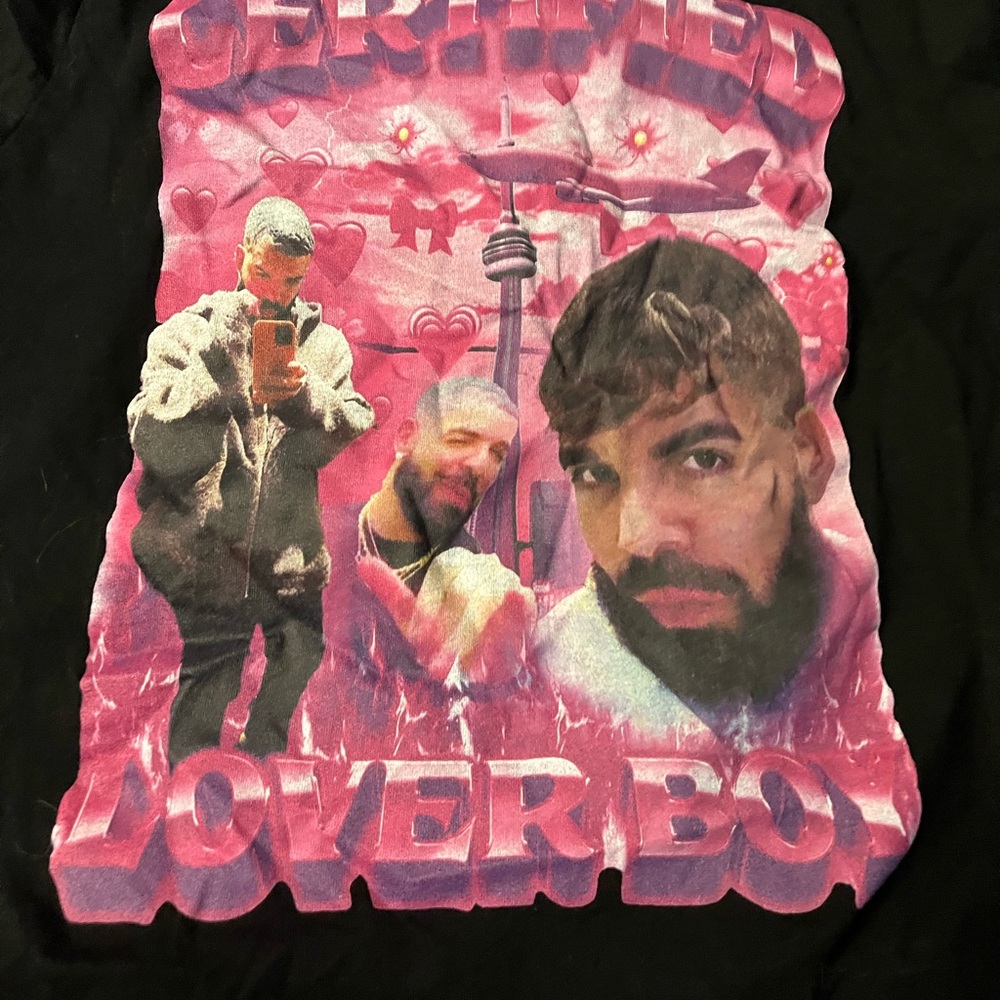Drake Certified Lover Boy Black Tee Graphic,